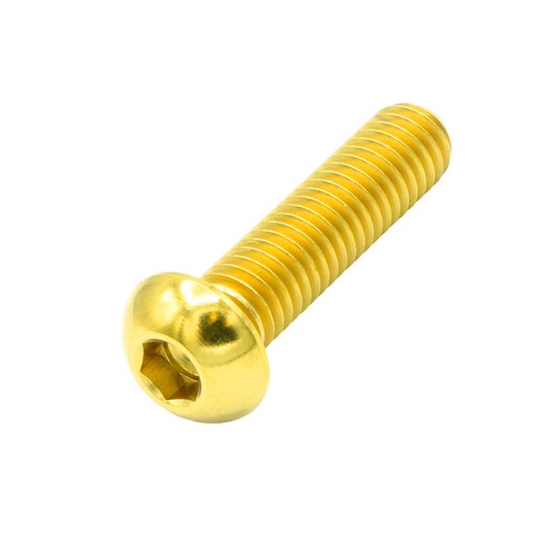 Titanium button head dome screw bolt 3